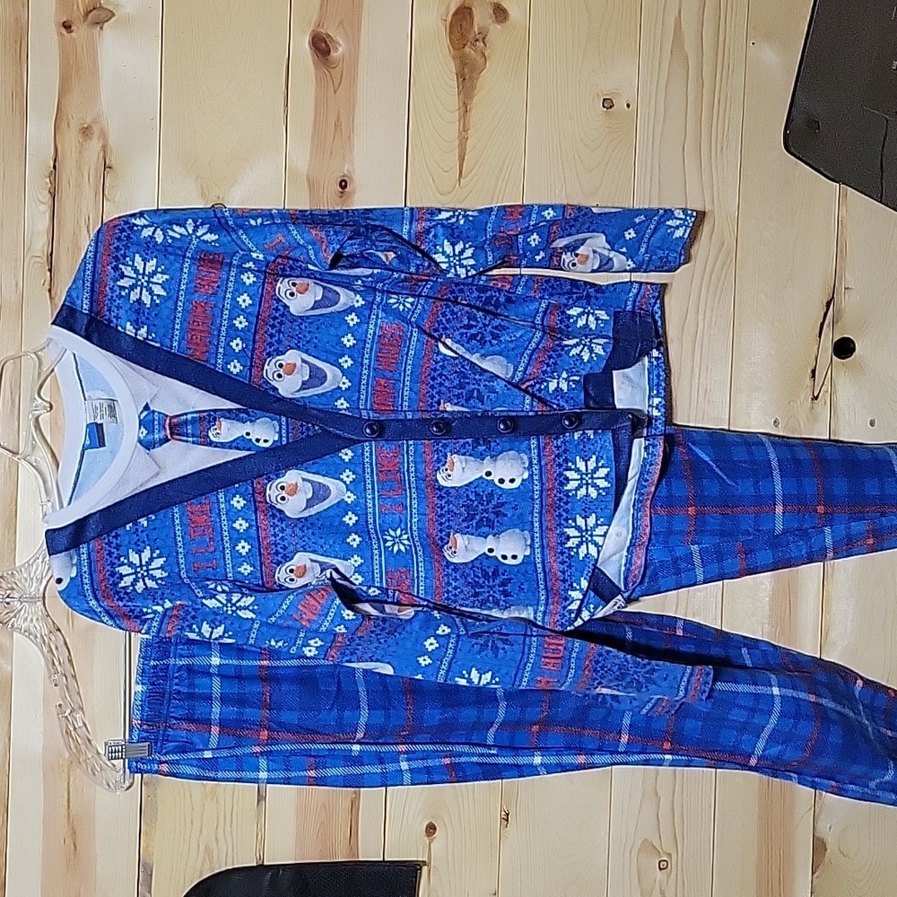 Frozen men's pajamas-Olaf size large